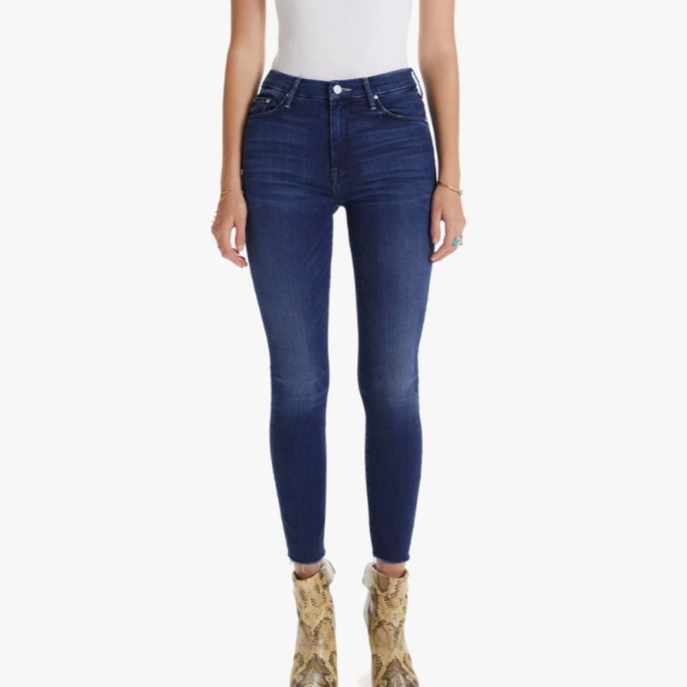 Mother the locker ankle fray jeans